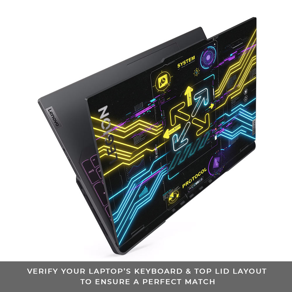 System Protocol Lenovo Legion 5 Pro 16IRX8 and 16IRX9 3D Laptop Skin