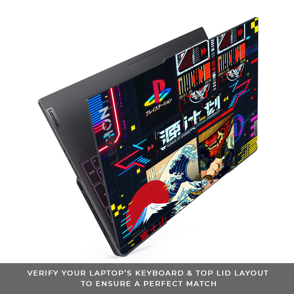 PlayStation Retro Lenovo Legion 5 Pro 16IRX8 and 16IRX9 3D Laptop Skin