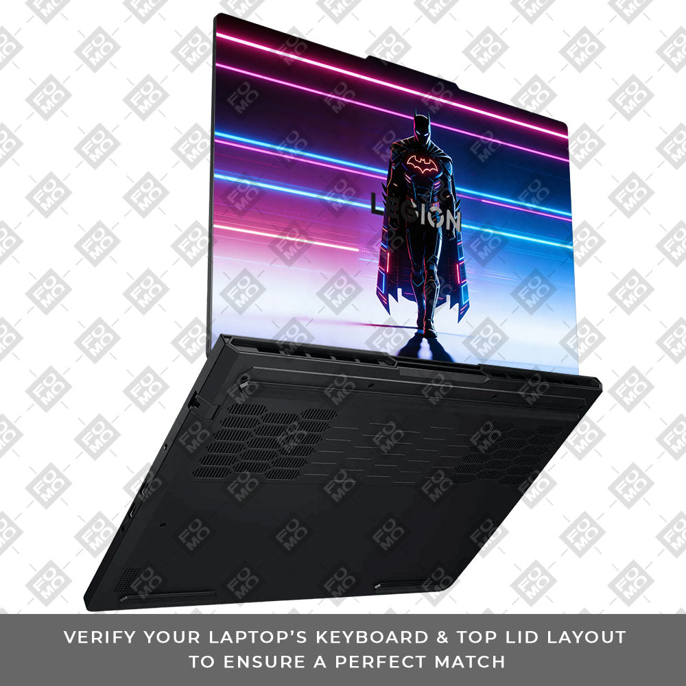 Superhero Neon Streaks Lenovo Legion Pro 5 16ADR10 3D Laptop Skin