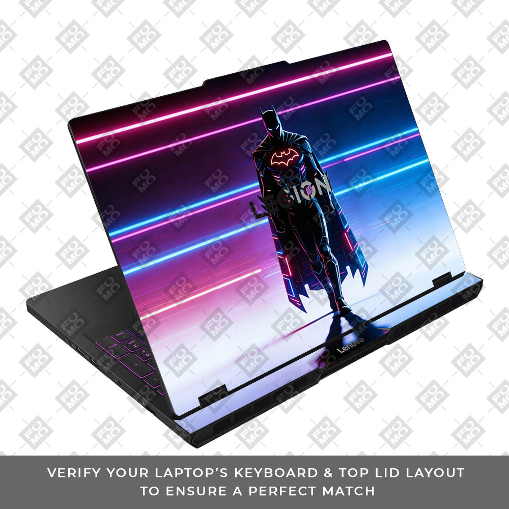 Superhero Neon Streaks Lenovo Legion Pro 5 16AFR10 3D Laptop Skin