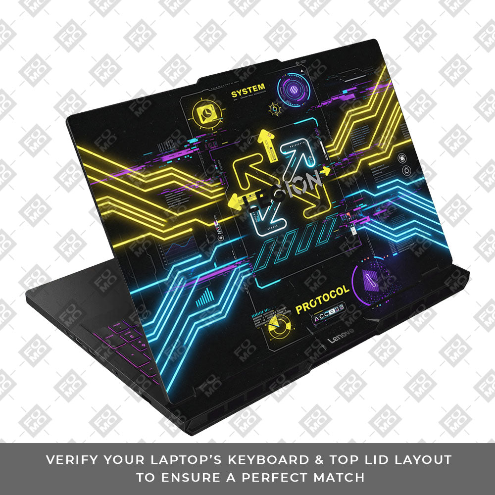 System Protocol Lenovo Legion Pro 5 16AFR10 3D Laptop Skin