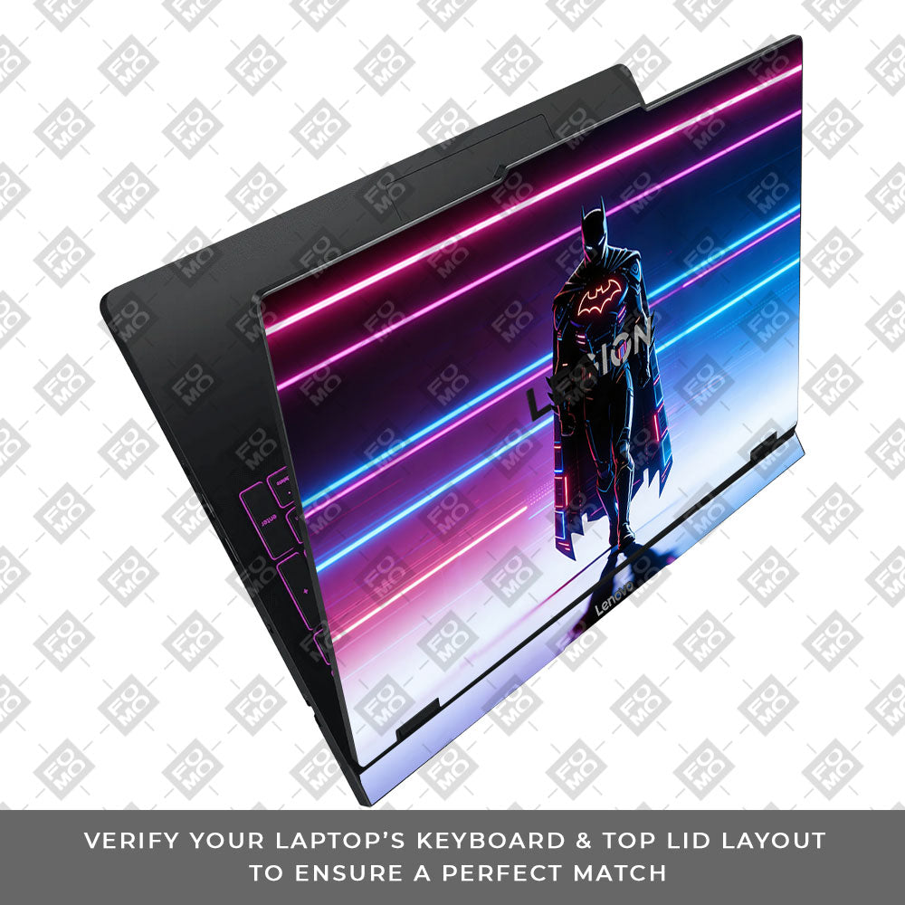 Superhero Neon Streaks Lenovo Legion Pro 5 16IAX10 3D Laptop Skin