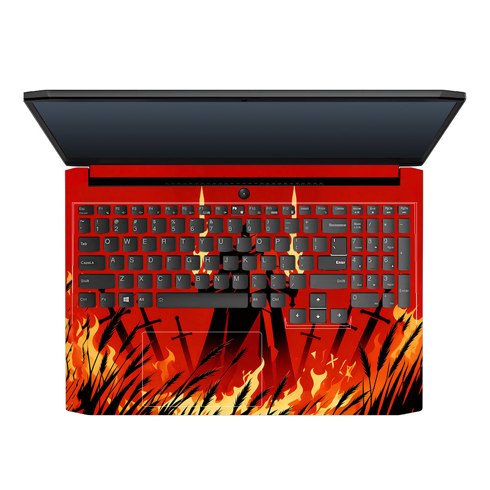 Knight of Flames Lenovo IdeaPad Gaming 3 15ACH6 and 15IHU6 3D Laptop Skin