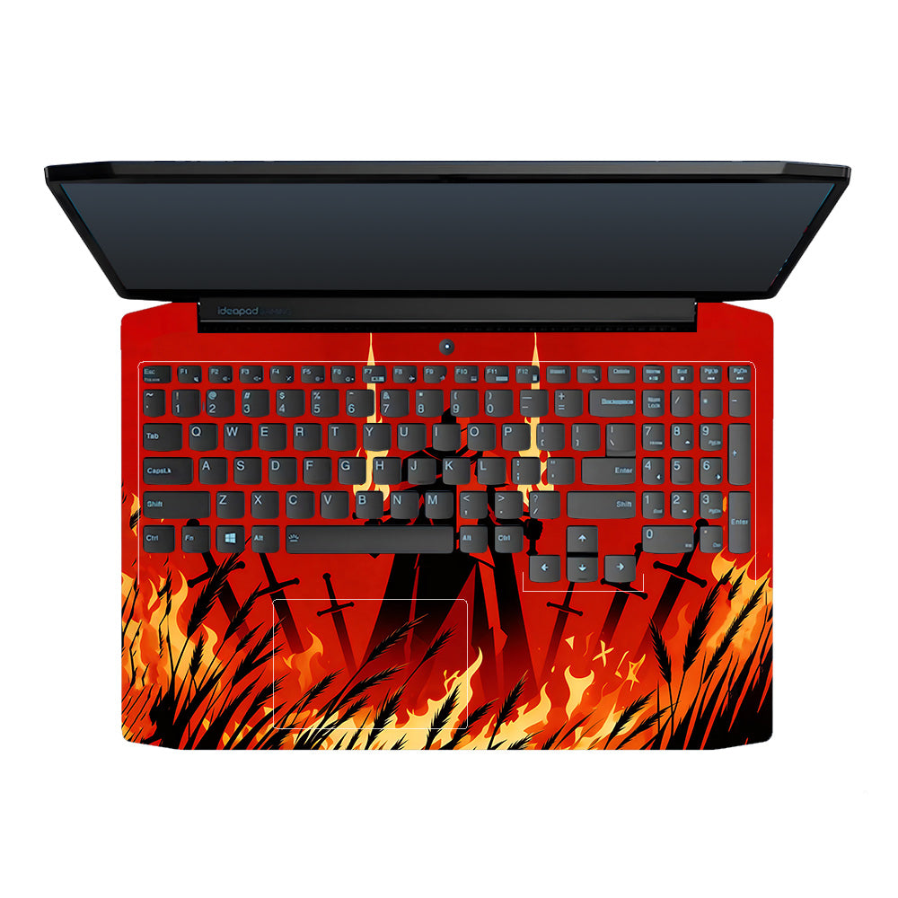 Knight of Flames Lenovo Ideapad Gaming 3 15ARH05 and 15IMH05 3D Laptop Skin