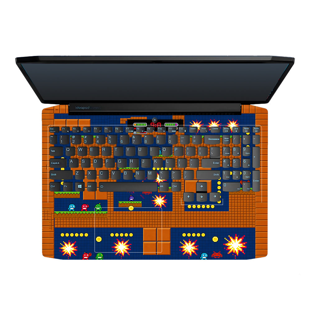 Pixelated Retro Arcade Lenovo Ideapad Gaming 3 15ARH05 and 15IMH05 3D Laptop Skin