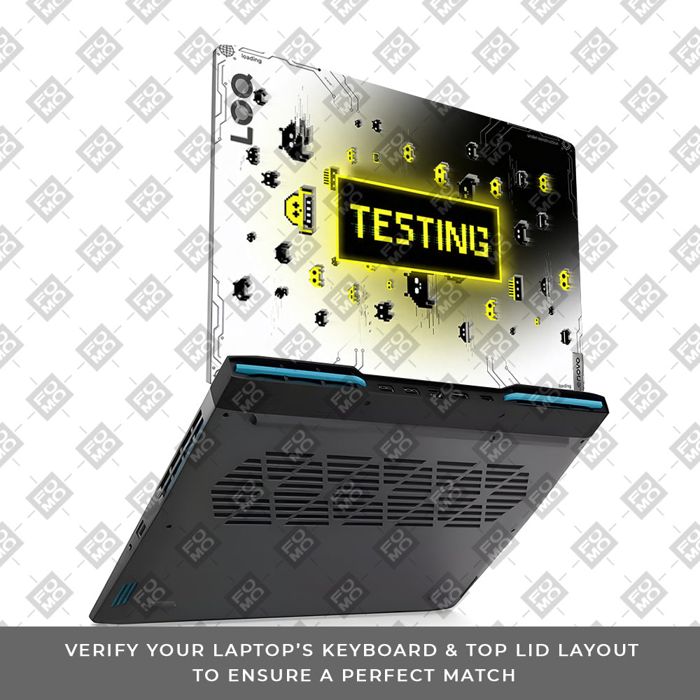 Testing Under Attack Lenovo LOQ 2023 15IRH8, 15APH8  3D Laptop Skin