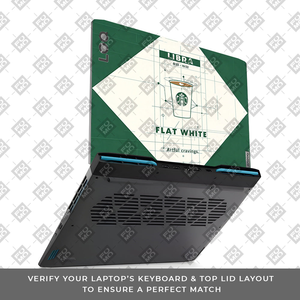 Libra Flat White Lenovo LOQ 2023 15IRH8, 15APH8  3D Laptop Skin