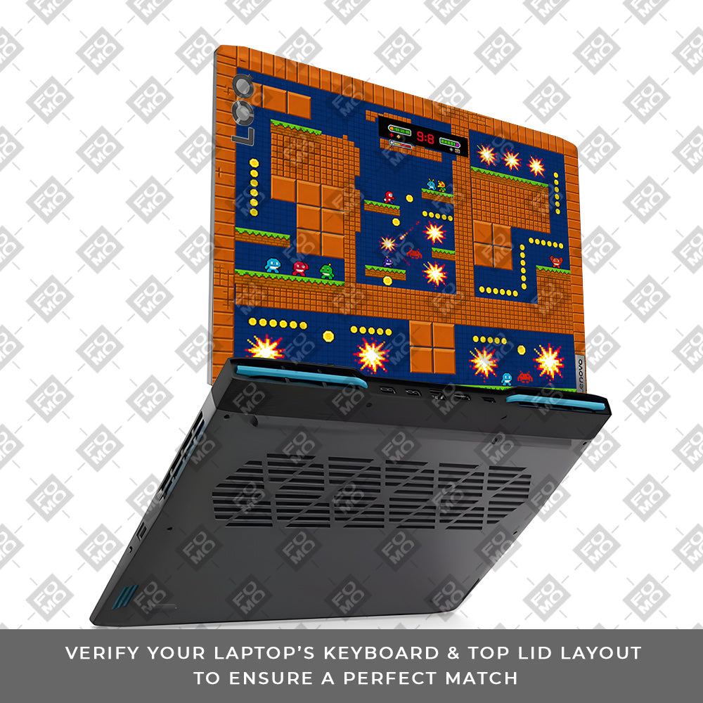 Pixelated Retro Arcade Lenovo LOQ 2023 15IRH8, 15APH8  3D Laptop Skin