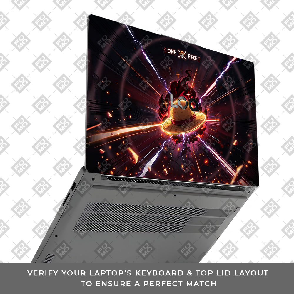 One Piece Fire Hat Lenovo LOQ Essential 15IAX9E 3D Laptop Skin