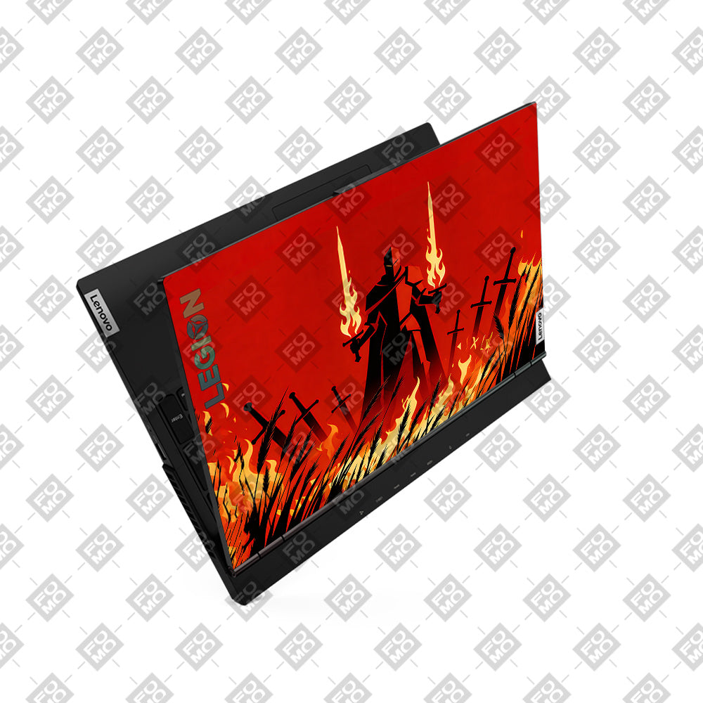 Knight of Flames Lenovo Legion 5 15ARH05 3D Laptop Skin