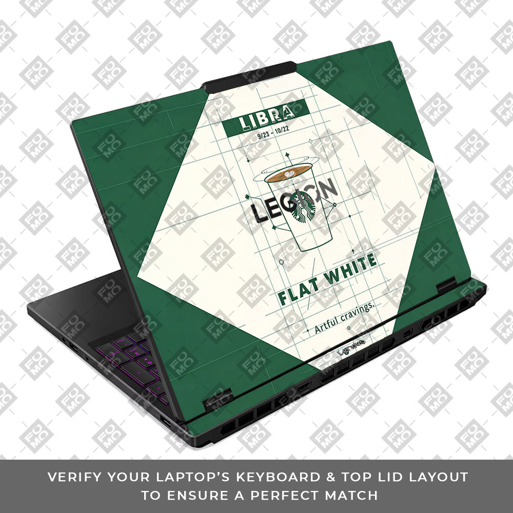 Libra Flat White Lenovo Legion 5 15IRX10 3D Laptop Skin