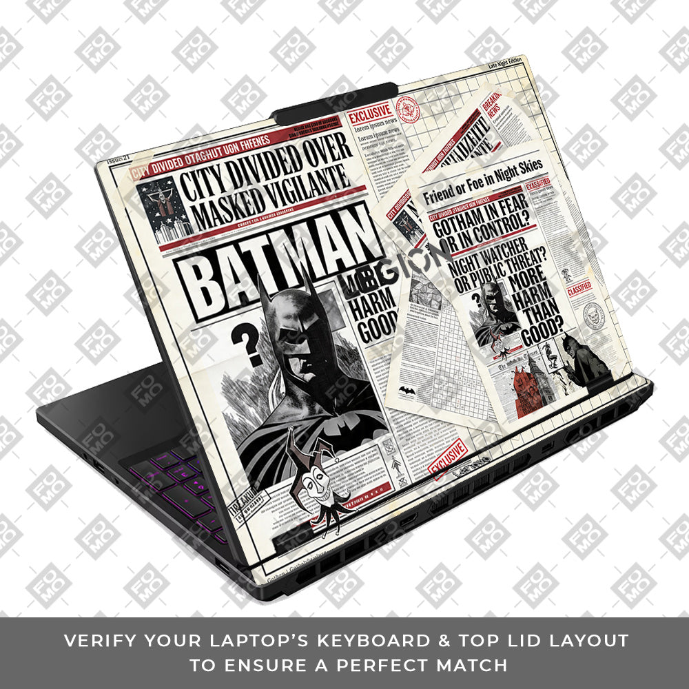 Batman Gotham’s Legacy Lenovo Legion 5 15IRX10 3D Laptop Skin