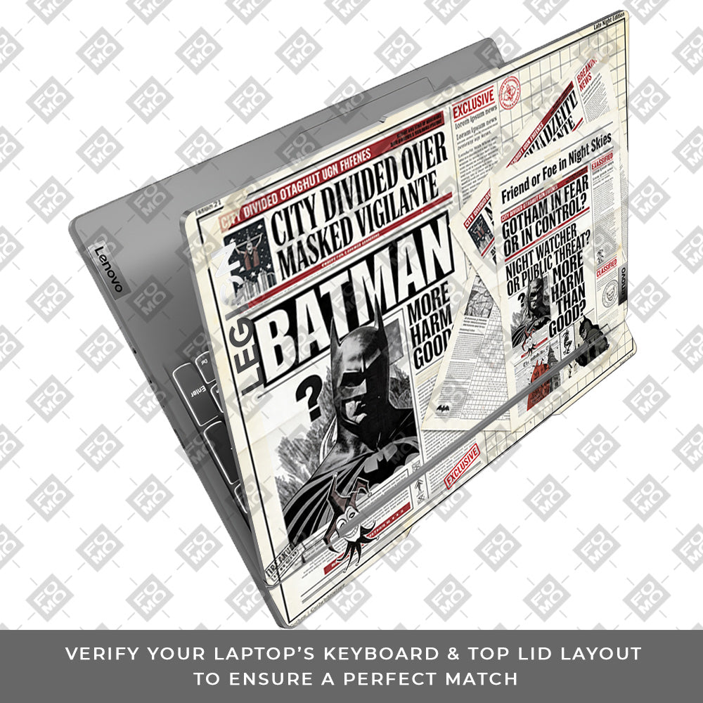 Batman Gotham’s Legacy Lenovo Legion 5 15IRX9 3D Laptop Skin