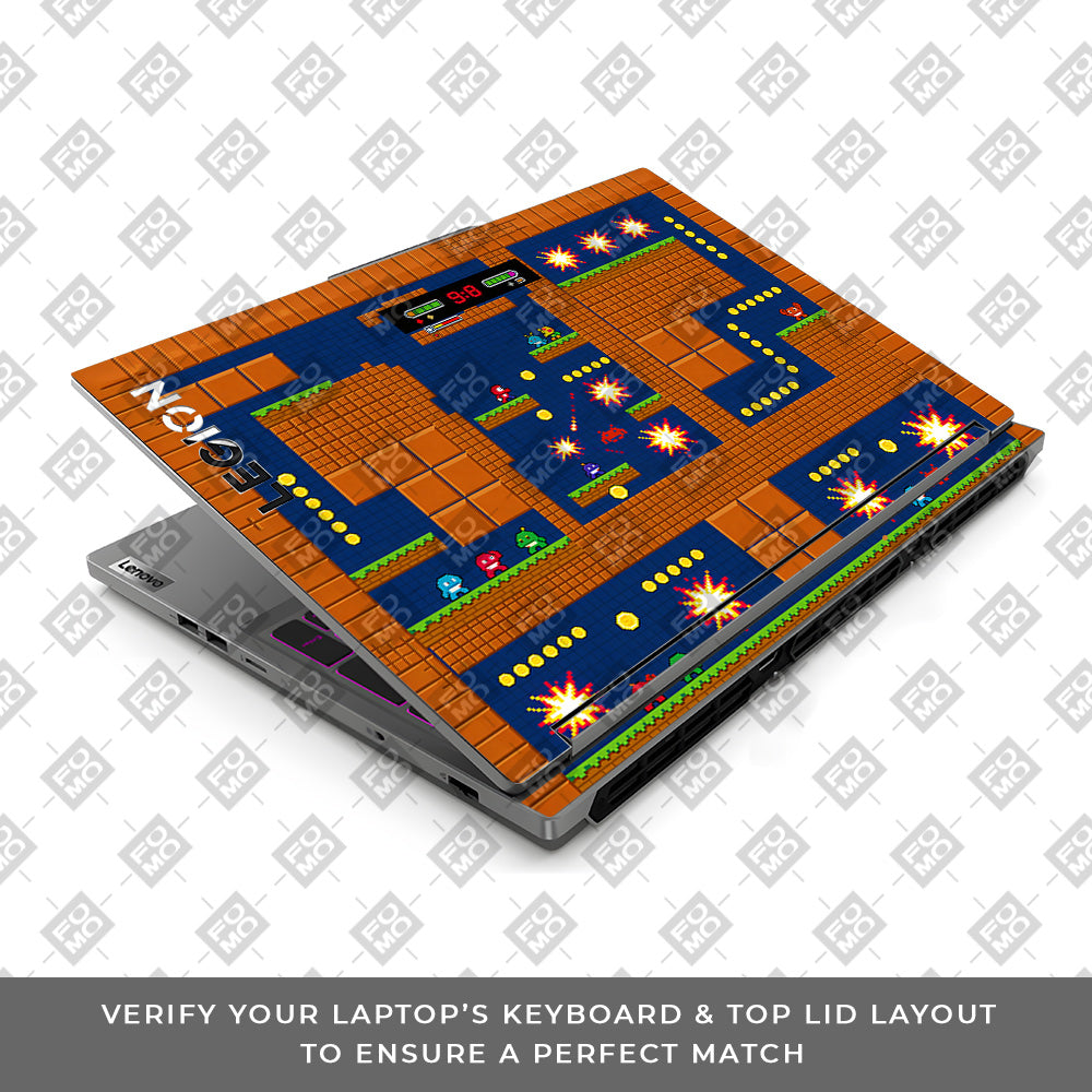 Pixelated Retro Arcade Lenovo Legion 5 16IRX9 3D Laptop Skin