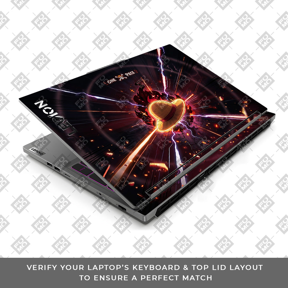 One Piece Fire Hat Lenovo Legion 5 16IRX9 3D Laptop Skin