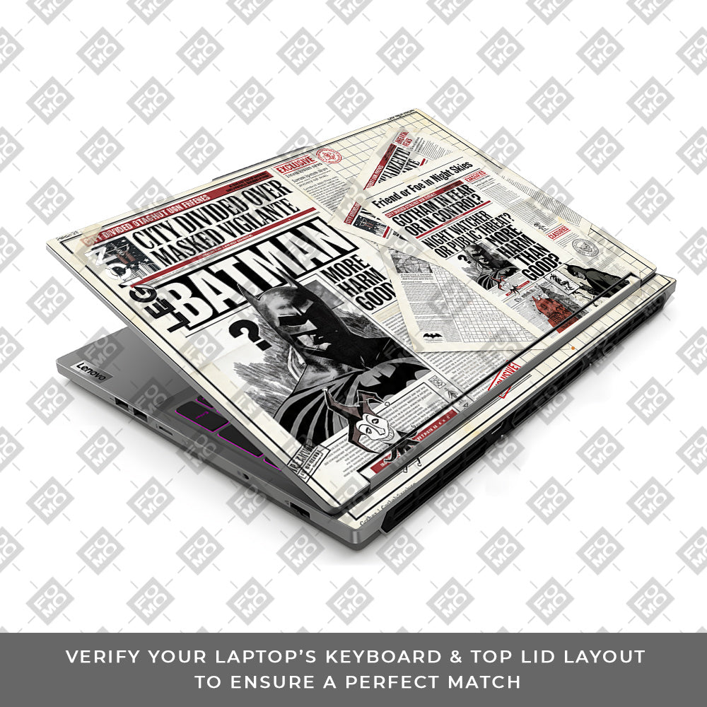 Batman Gotham’s Legacy Lenovo Legion 5 16IRX9 3D Laptop Skin