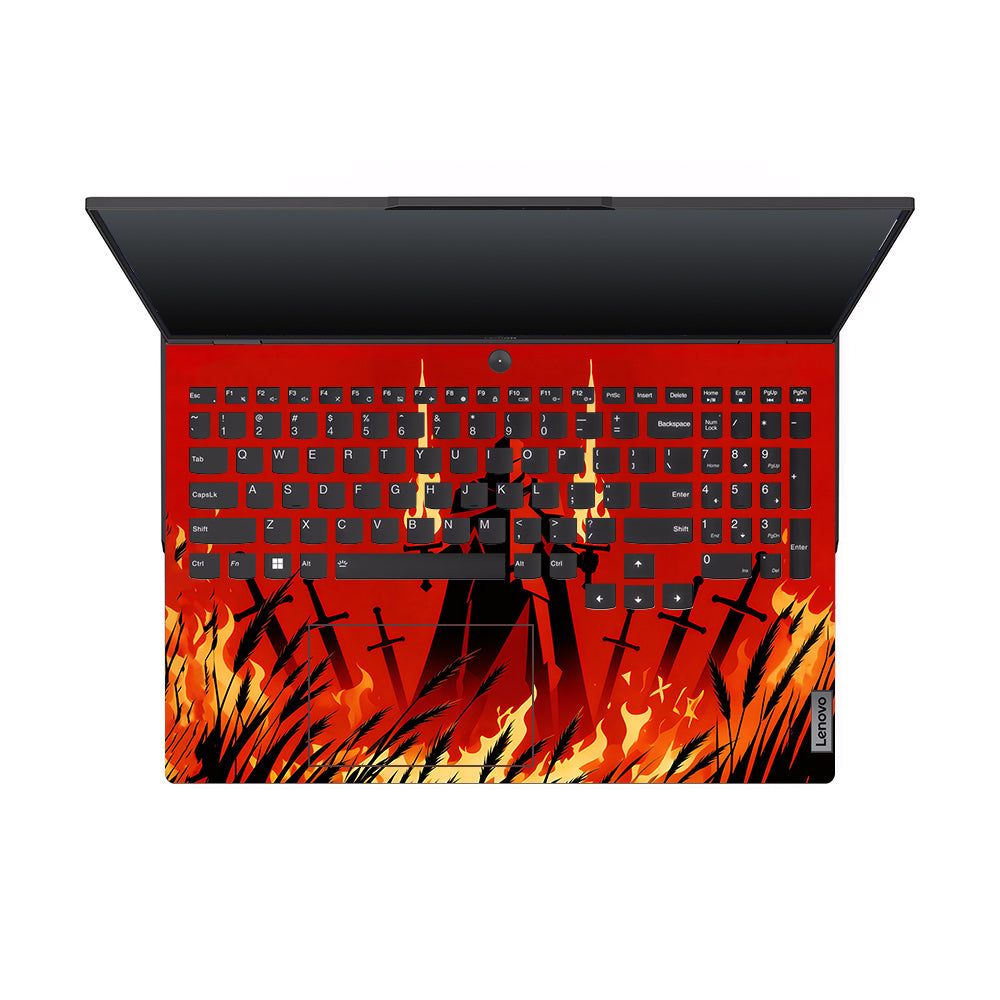 Knight of Flames Lenovo Legion 5 Pro 16IRX8 and 16IRX9 3D Laptop Skin