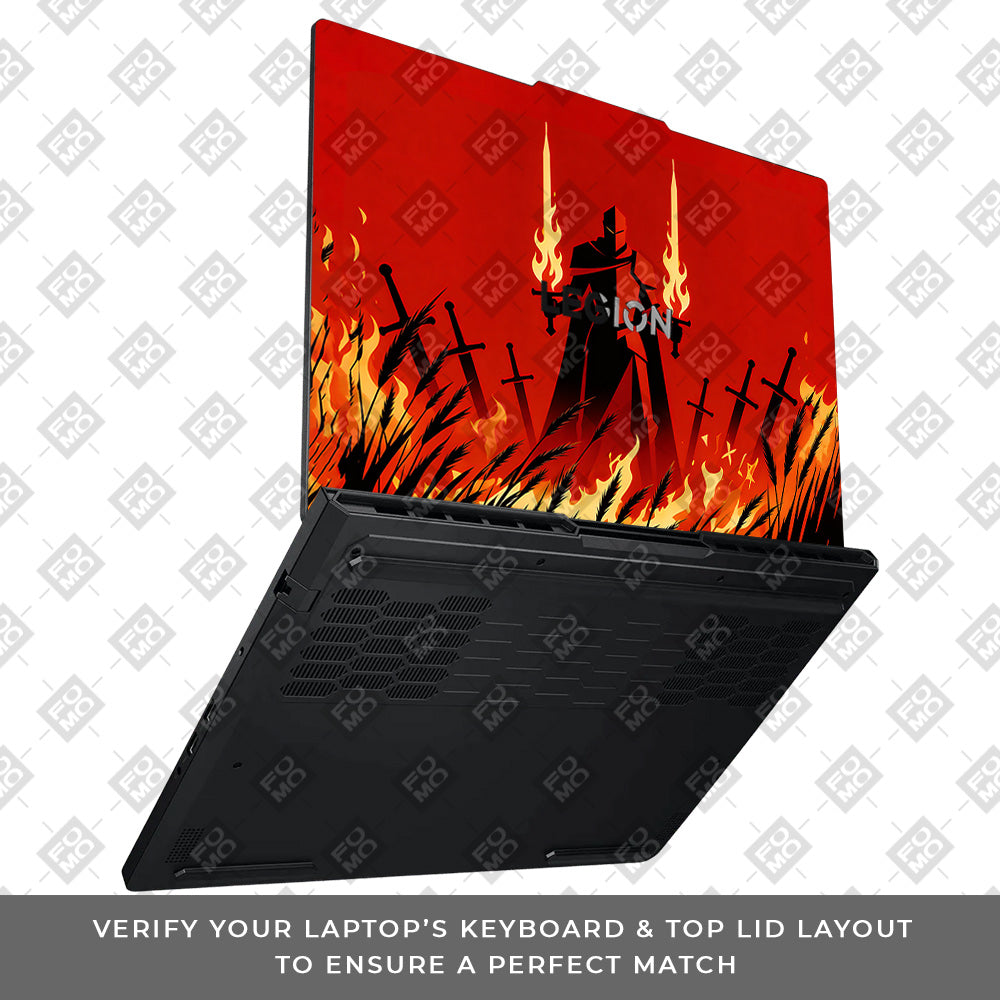 Knight of Flames Lenovo Legion Pro 5 16ADR10 3D Laptop Skin
