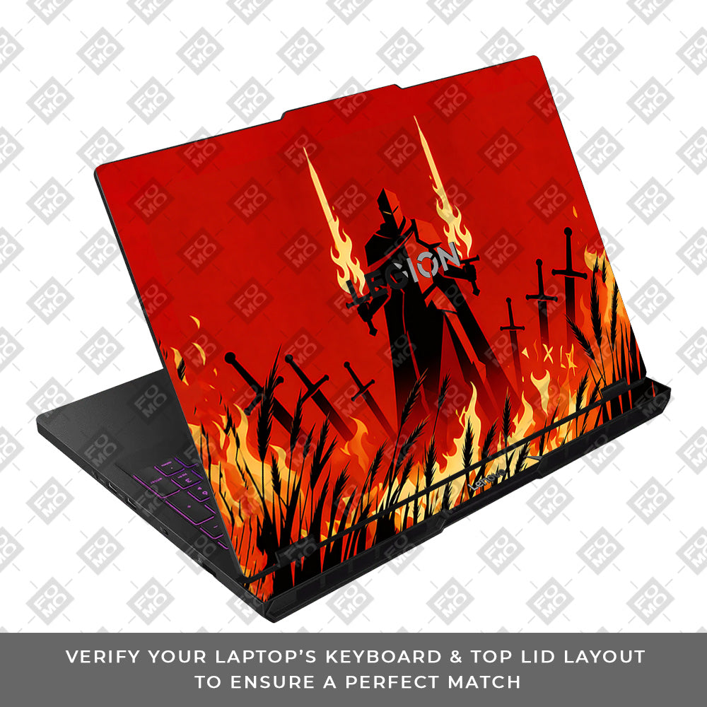 Knight of Flames Lenovo Legion Pro 5 16AFR10 3D Laptop Skin