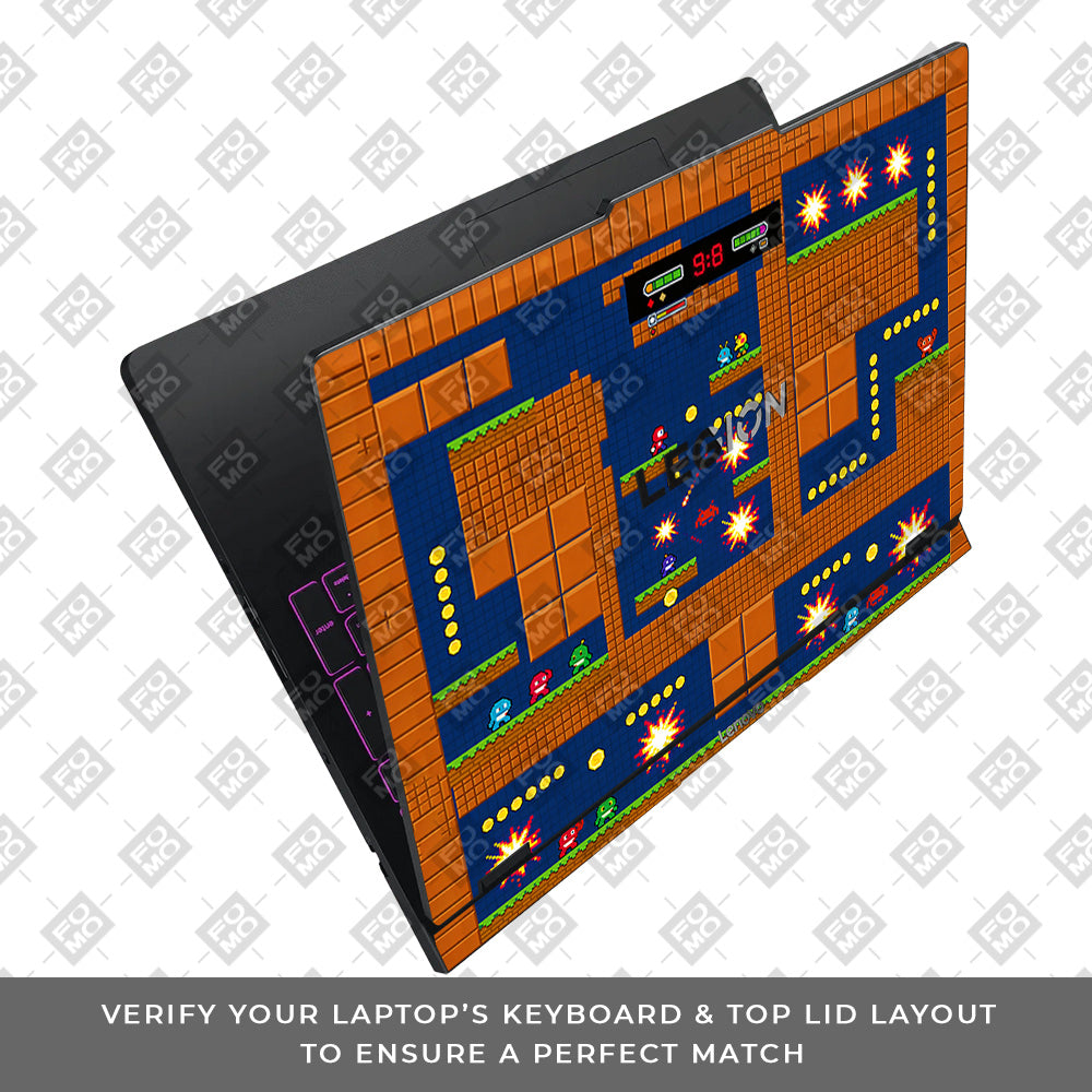 Pixelated Retro Arcade Lenovo Legion Pro 5 16IAX10 3D Laptop Skin