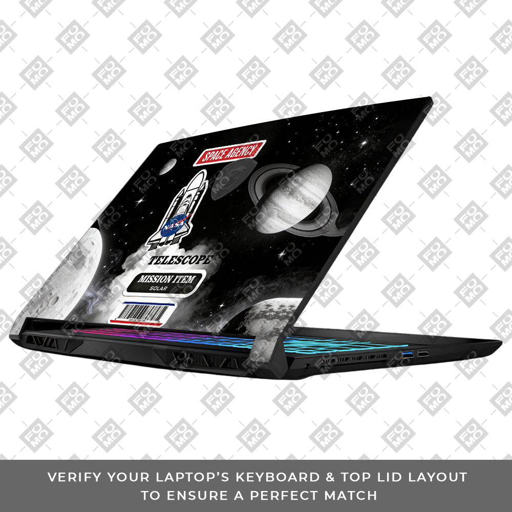 Space Mission NASA MSI Katana 15 B13V 3D Laptop Skin