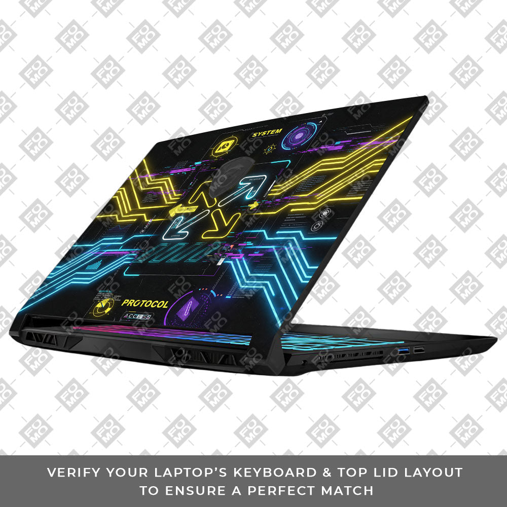 System Protocol MSI Katana 15 B13V 3D Laptop Skin