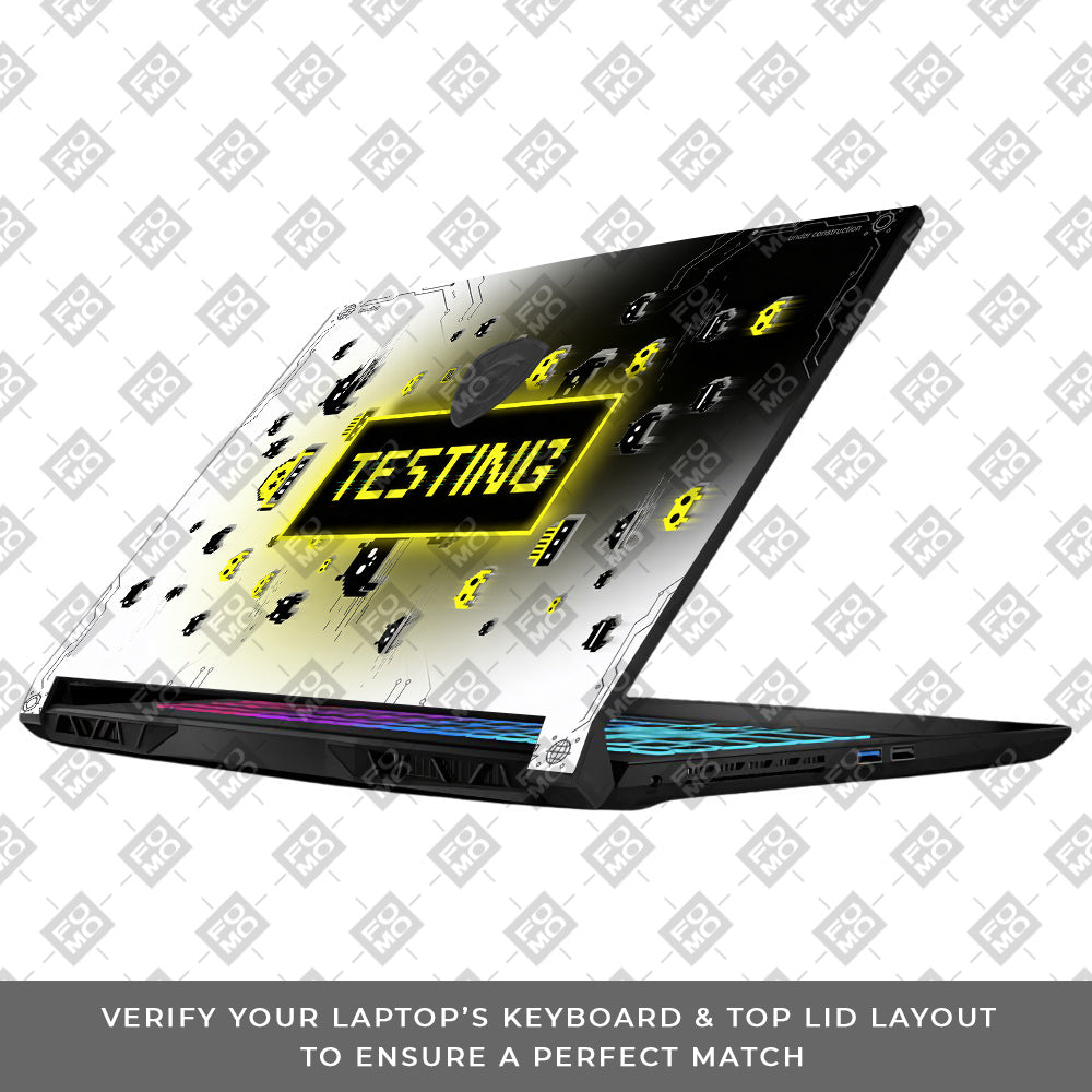 Testing Under Attack MSI Katana 15 B13V 3D Laptop Skin
