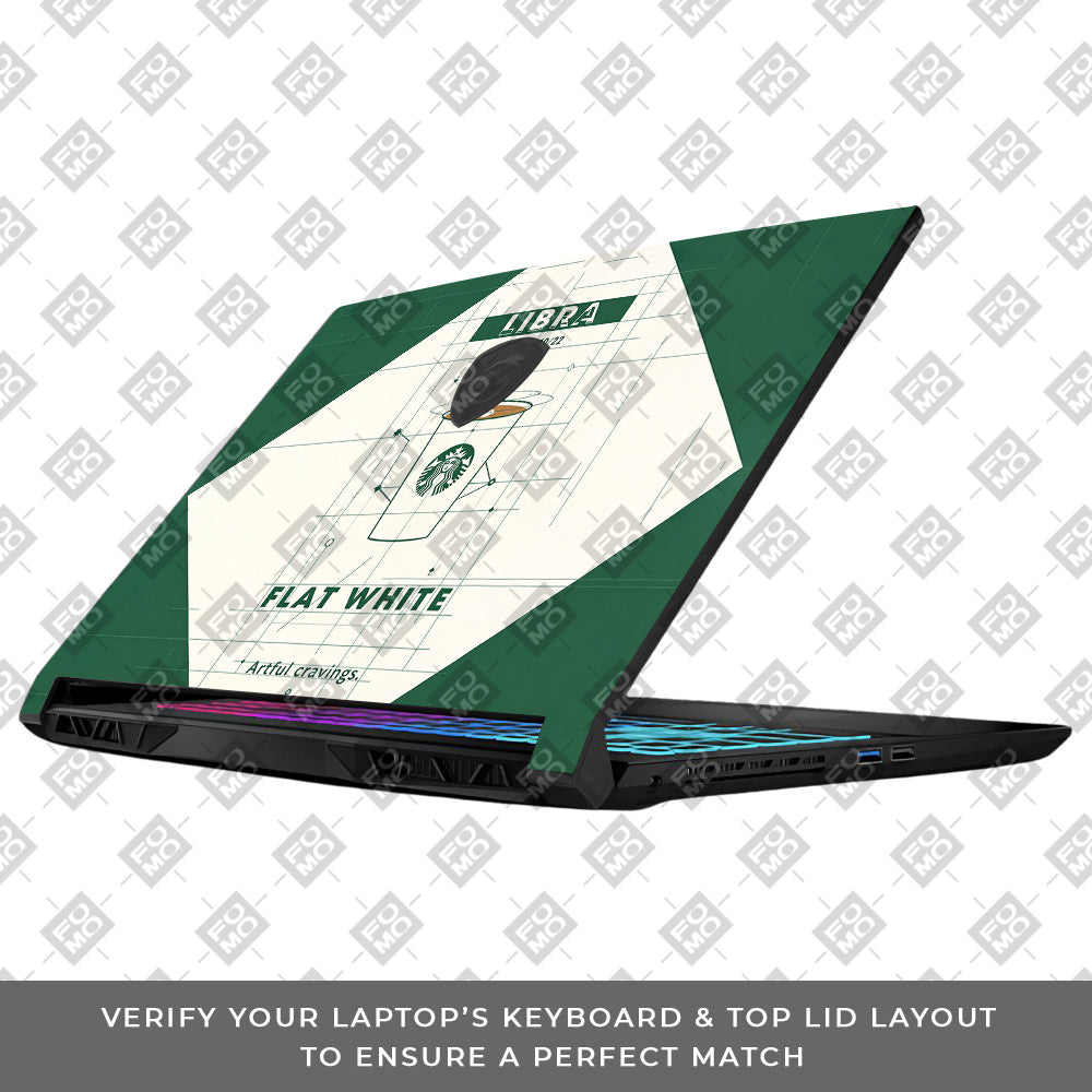 Libra Flat White MSI Katana 15 B13V 3D Laptop Skin
