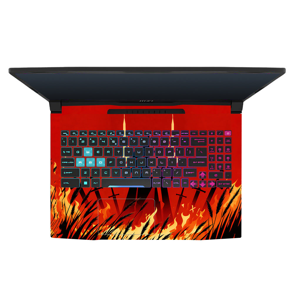 Knight of Flames MSI Katana 15 B13V 3D Laptop Skin
