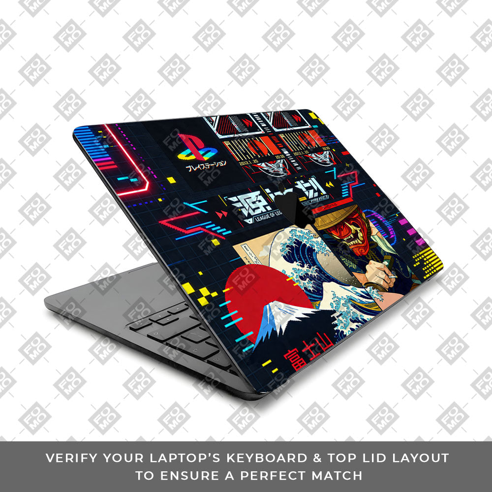 PlayStation Retro MacBook Air 13 M3 2024 3D Laptop Skin