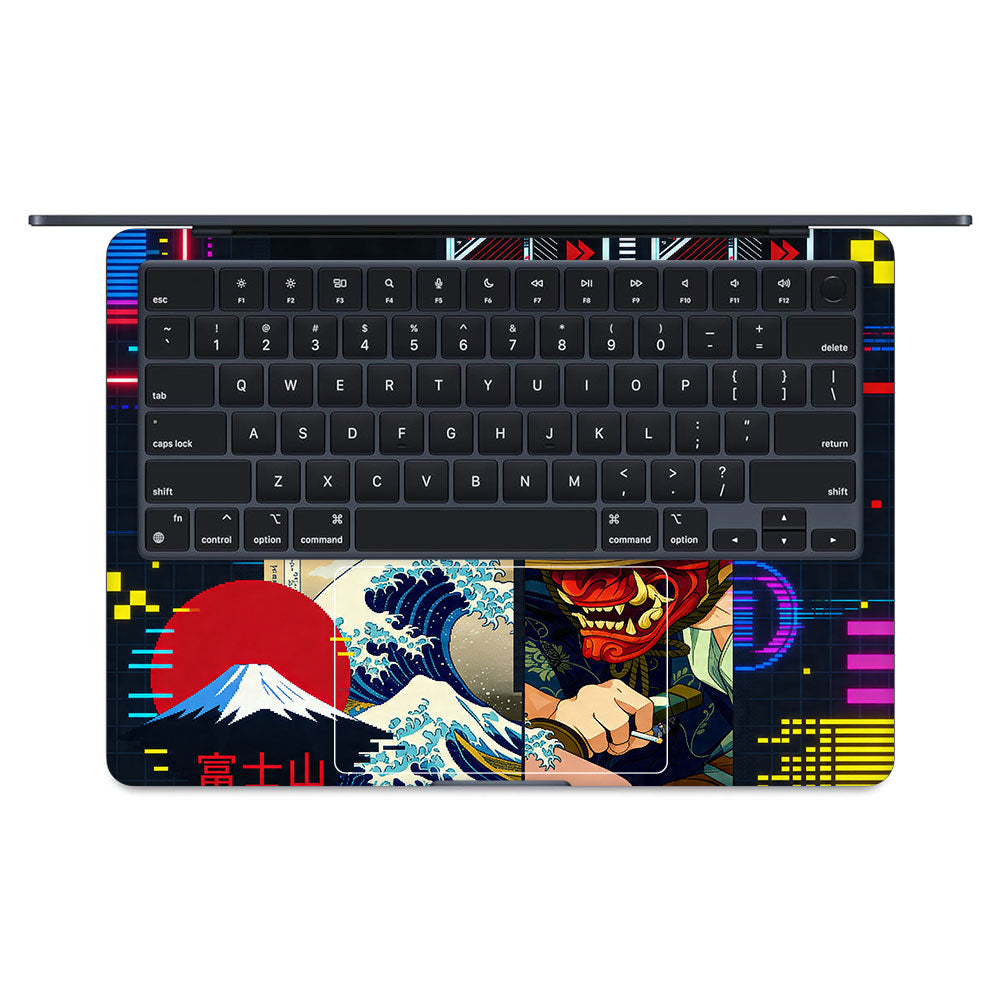 PlayStation Retro MacBook Air 13 M3 2024 3D Laptop Skin
