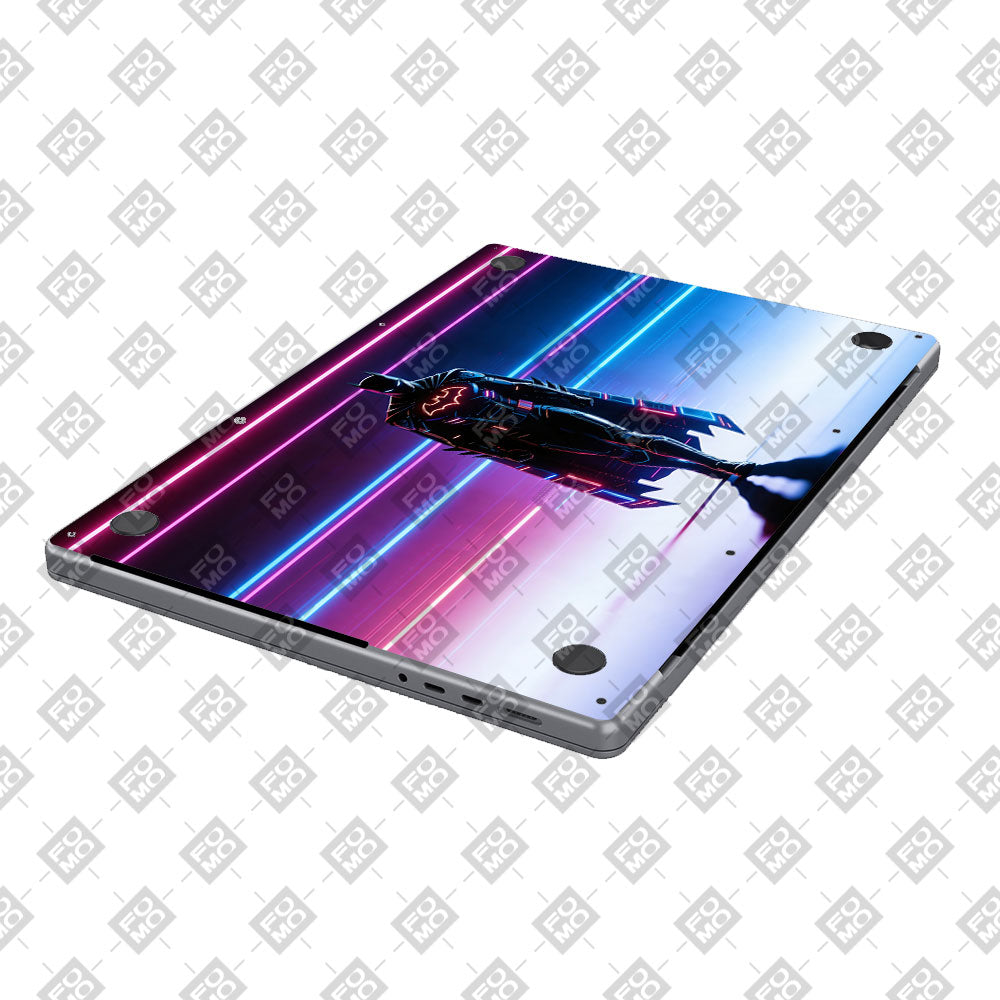 Superhero Neon Streaks MacBook Air 13 M4 2025 3D Laptop Skin