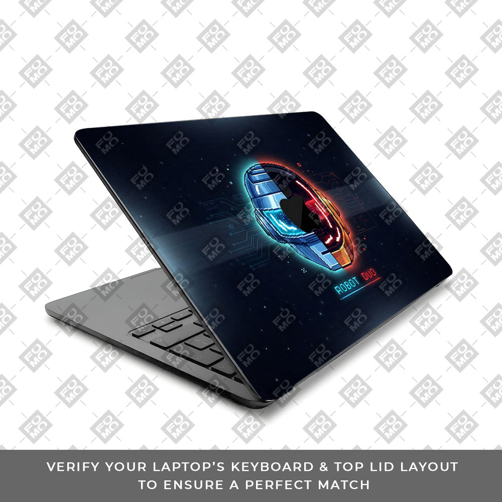 Robot Duo MacBook Air 15 M4 2025 3D Laptop Skin