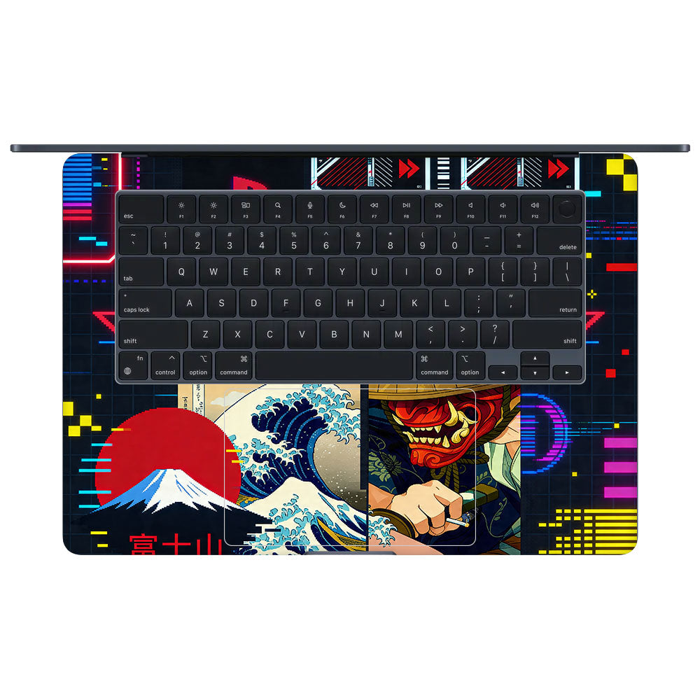 PlayStation Retro MacBook Air 15 M4 2025 3D Laptop Skin