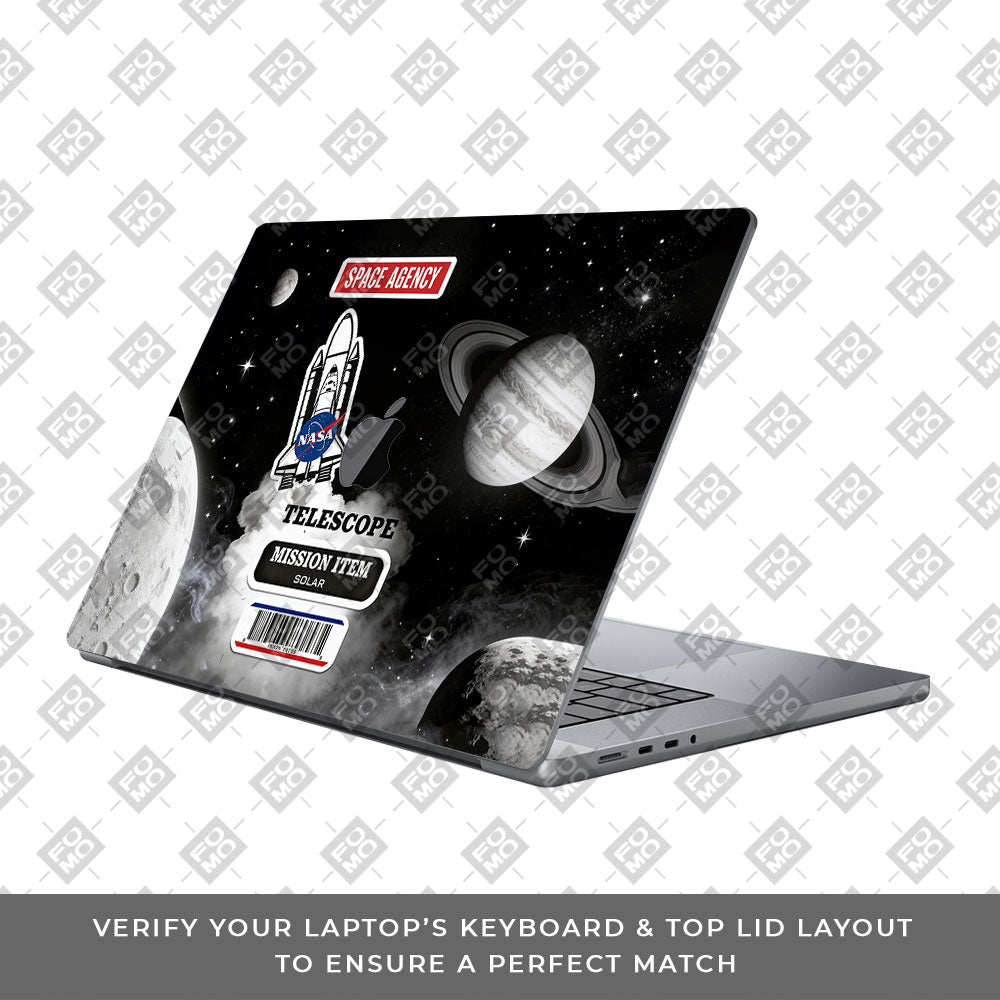 Space Mission NASA MacBook Neo 3D Laptop Skin