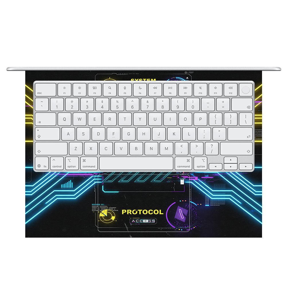System Protocol MacBook Neo 3D Laptop Skin
