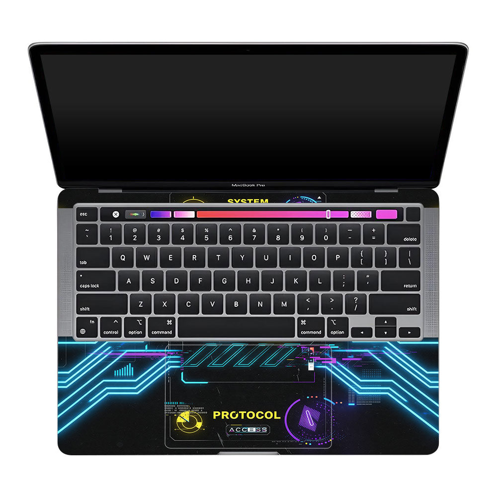 System Protocol MacBook Pro 13 M1 2020 3D Laptop Skin
