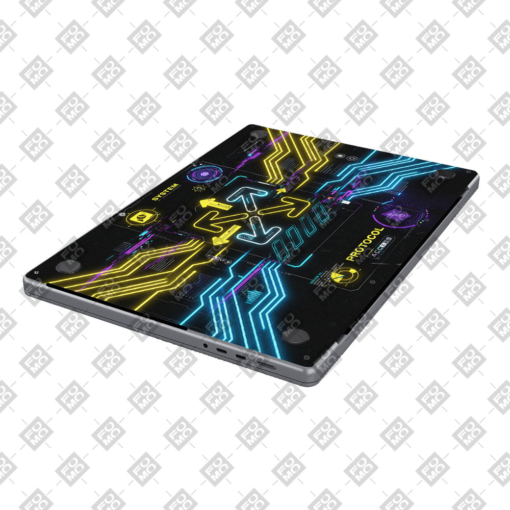 System Protocol MacBook Pro 13 M1 2020 3D Laptop Skin