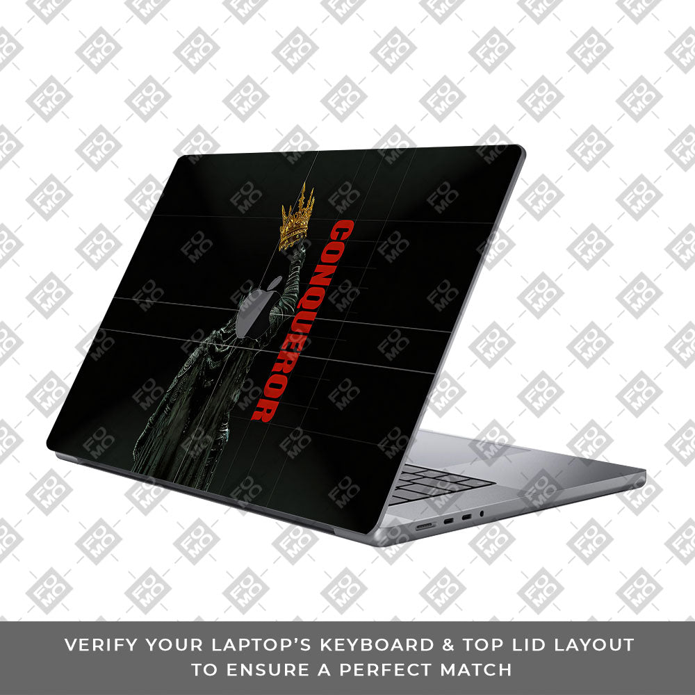 Crowned Conqueror MacBook Pro 13 M2 2022 3D Laptop Skin