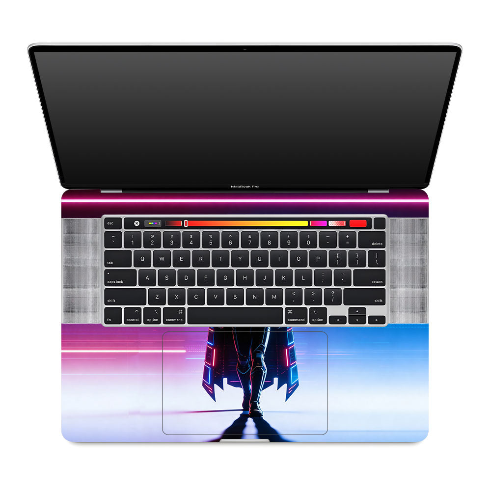 Superhero Neon Streaks MacBook Pro 16 2019 3D Laptop Skin