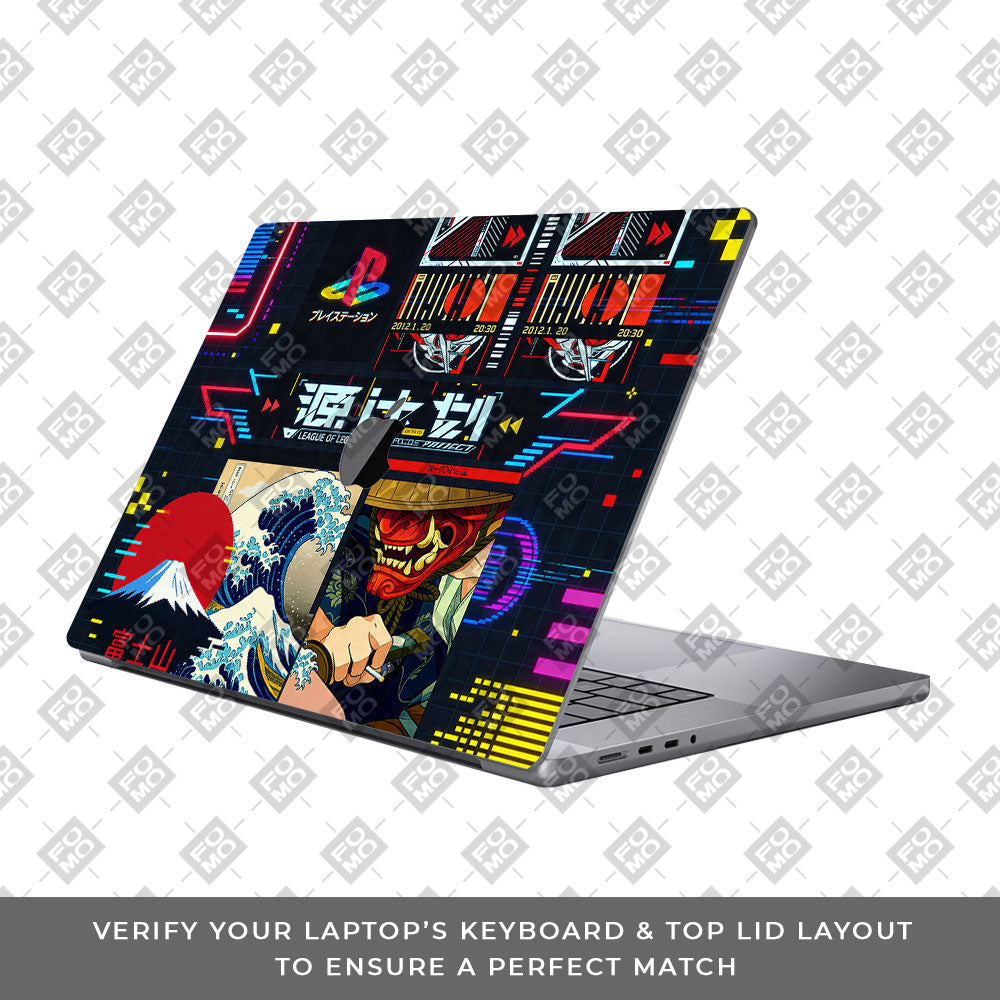 PlayStation Retro MacBook Pro 16 2019 3D Laptop Skin