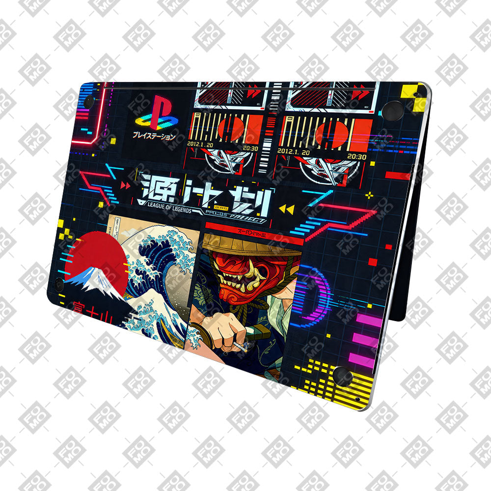 PlayStation Retro MacBook Pro 16 2019 3D Laptop Skin