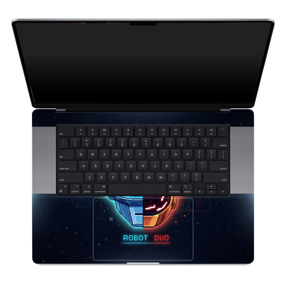 Robot Duo MacBook Pro 16 M1, M2, M3, M4 2021-2024 3D Laptop Skin