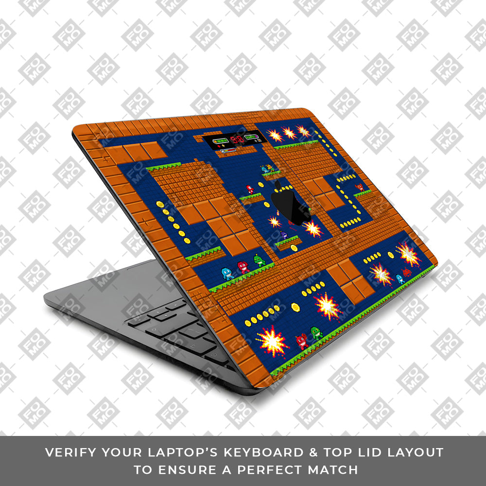 Pixelated Retro Arcade MacBook Air 13 M2 2022 3D Laptop Skin