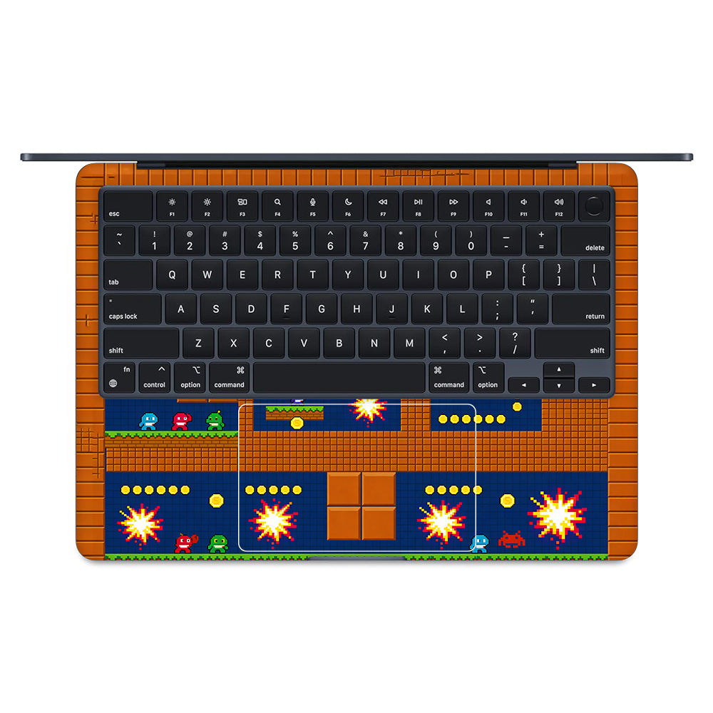Pixelated Retro Arcade MacBook Air 13 M2 2022 3D Laptop Skin