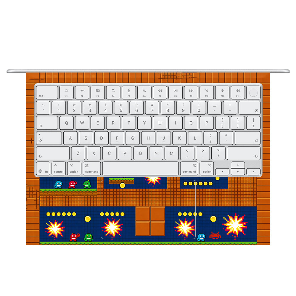 Pixelated Retro Arcade MacBook Neo 3D Laptop Skin