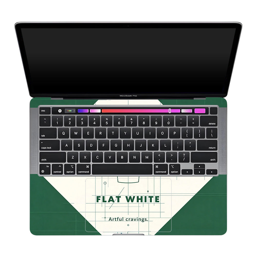 Libra Flat White MacBook Pro 13 M2 2022 3D Laptop Skin