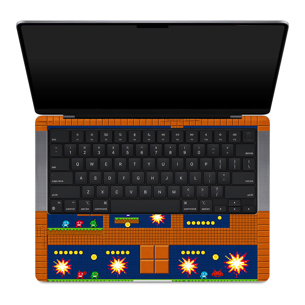 Pixelated Retro Arcade MacBook Pro 14 M1, M2, M3, M4 2021-2024 3D Laptop Skin