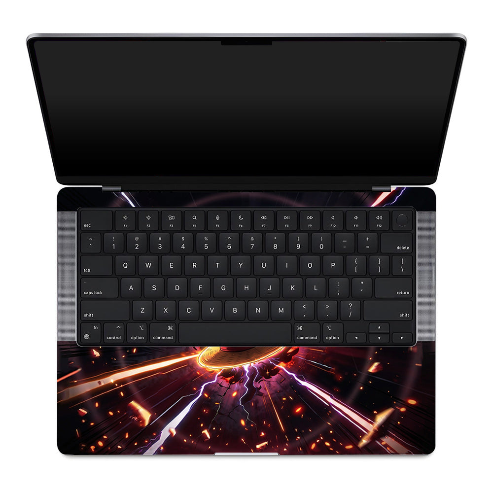 One Piece Fire Hat MacBook Pro 14 M1, M2, M3, M4 2021-2024 3D Laptop Skin