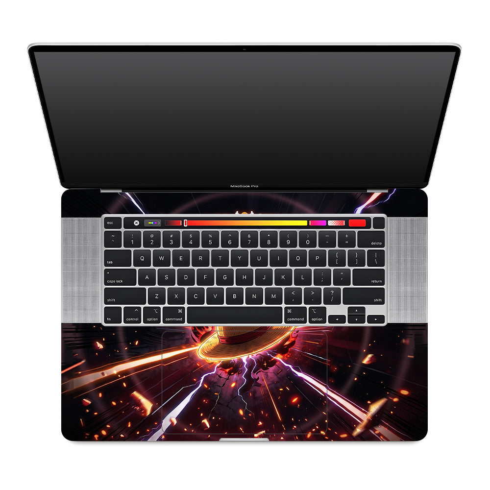 One Piece Fire Hat MacBook Pro 16 2019 3D Laptop Skin